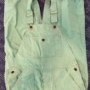 Mens vintage Westex FR7A denim work bib-overalls.